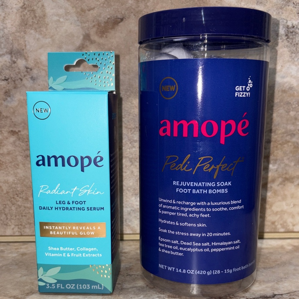 Amope Radiant Skin Leg & Foot Daily Hydrating Serum - Blue